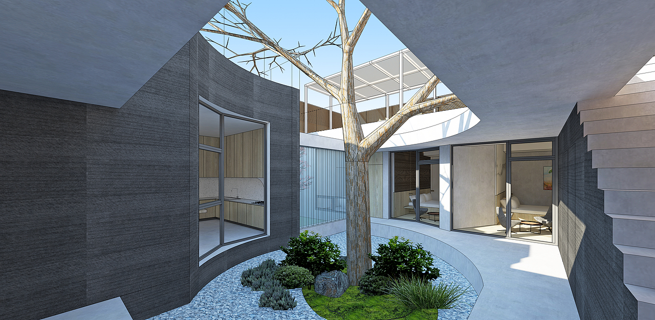 北京宋庄自宅设计（图ZMzI1Mzk4NDI4） - 酒店餐饮设计 - 站酷设计师李根建筑事务所原创素材 - 站酷ZCOOL