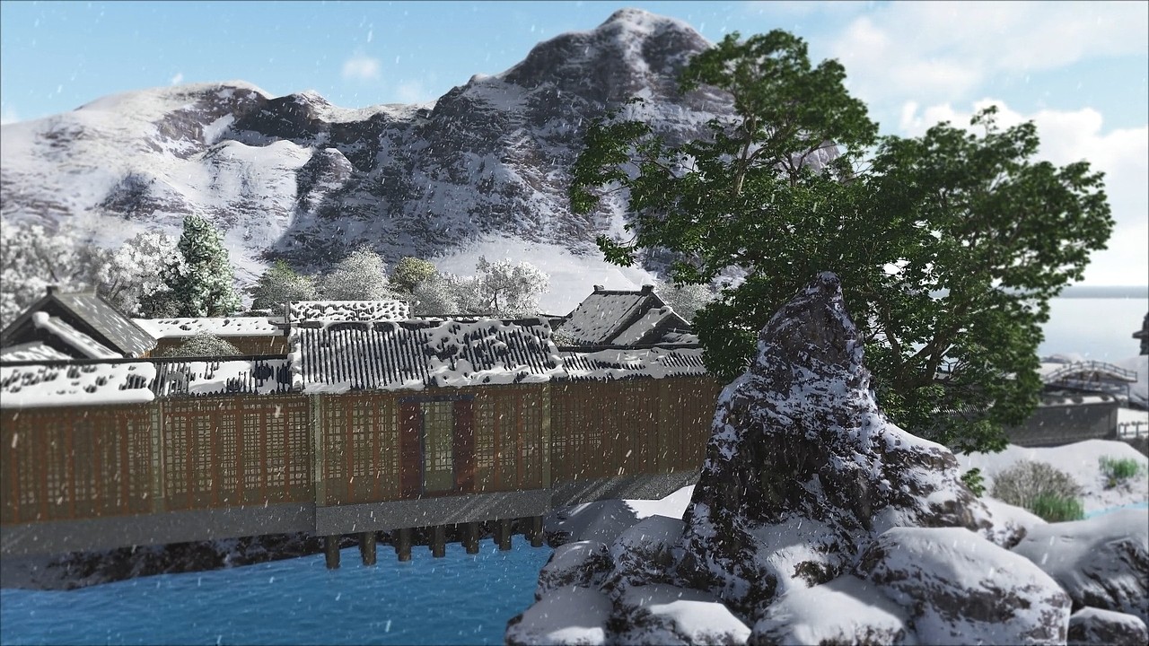 《四景山水图》- 冬（图ZMzI1MTM5NTAw） - 产品 - 站酷设计师一西迷呀原创素材 - 站酷ZCOOL