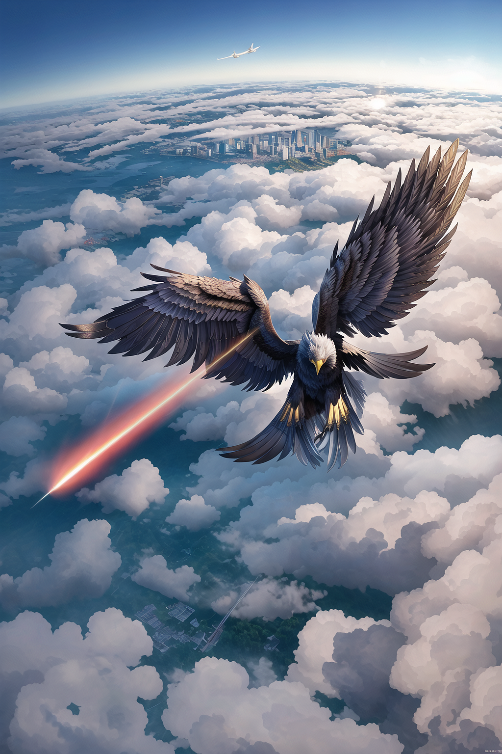 白头鹰，就叫它鹰酱吧 /-_-（图ZMzM4NTg0MDI0） - AI作品 - 站酷设计师xbjskn原创素材 - 站酷ZCOOL