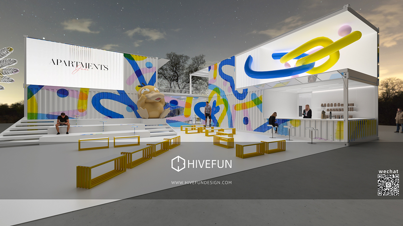 集装箱展台（图ZMzI4NDMwNTI4） - 展陈设计 - 站酷设计师HiveFundesign原创素材 - 站酷ZCOOL