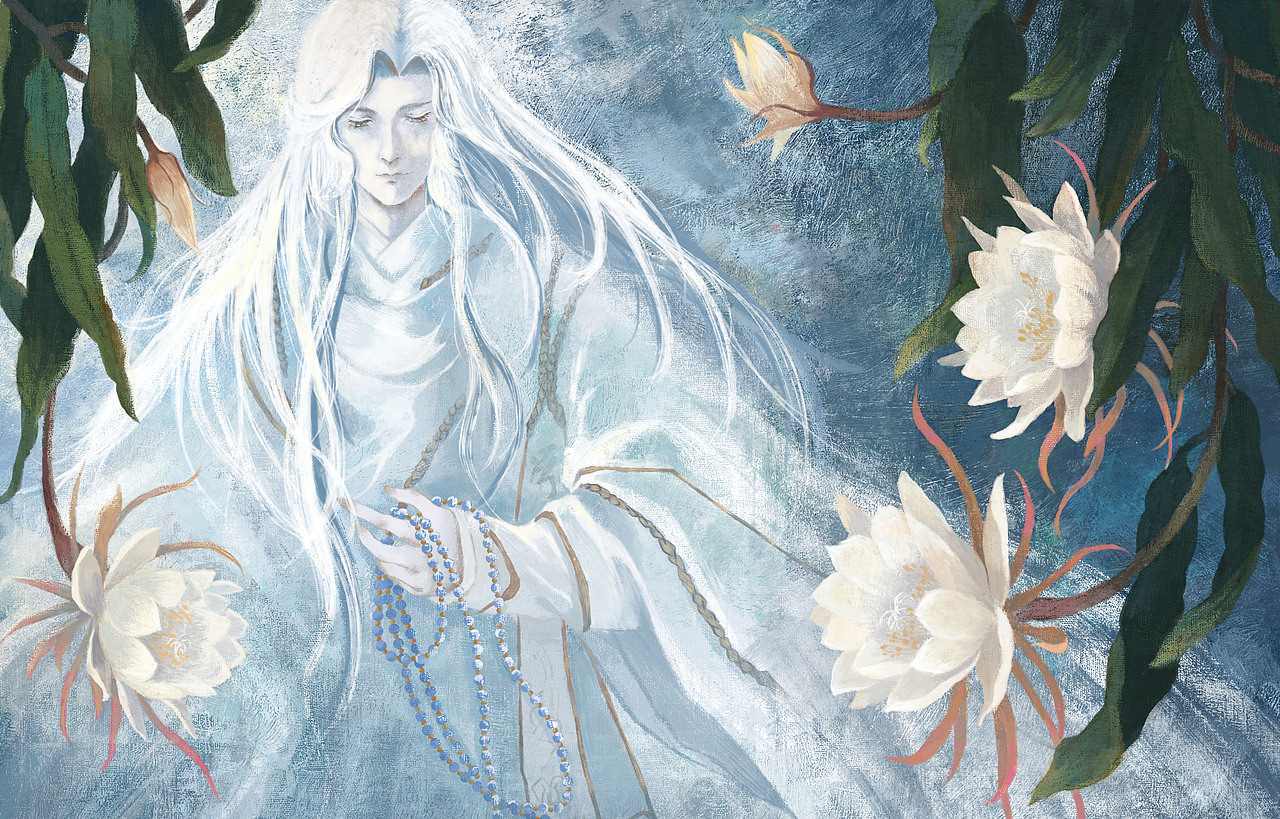 花与美男_银木兆山风Taolan站酷ZCOOL