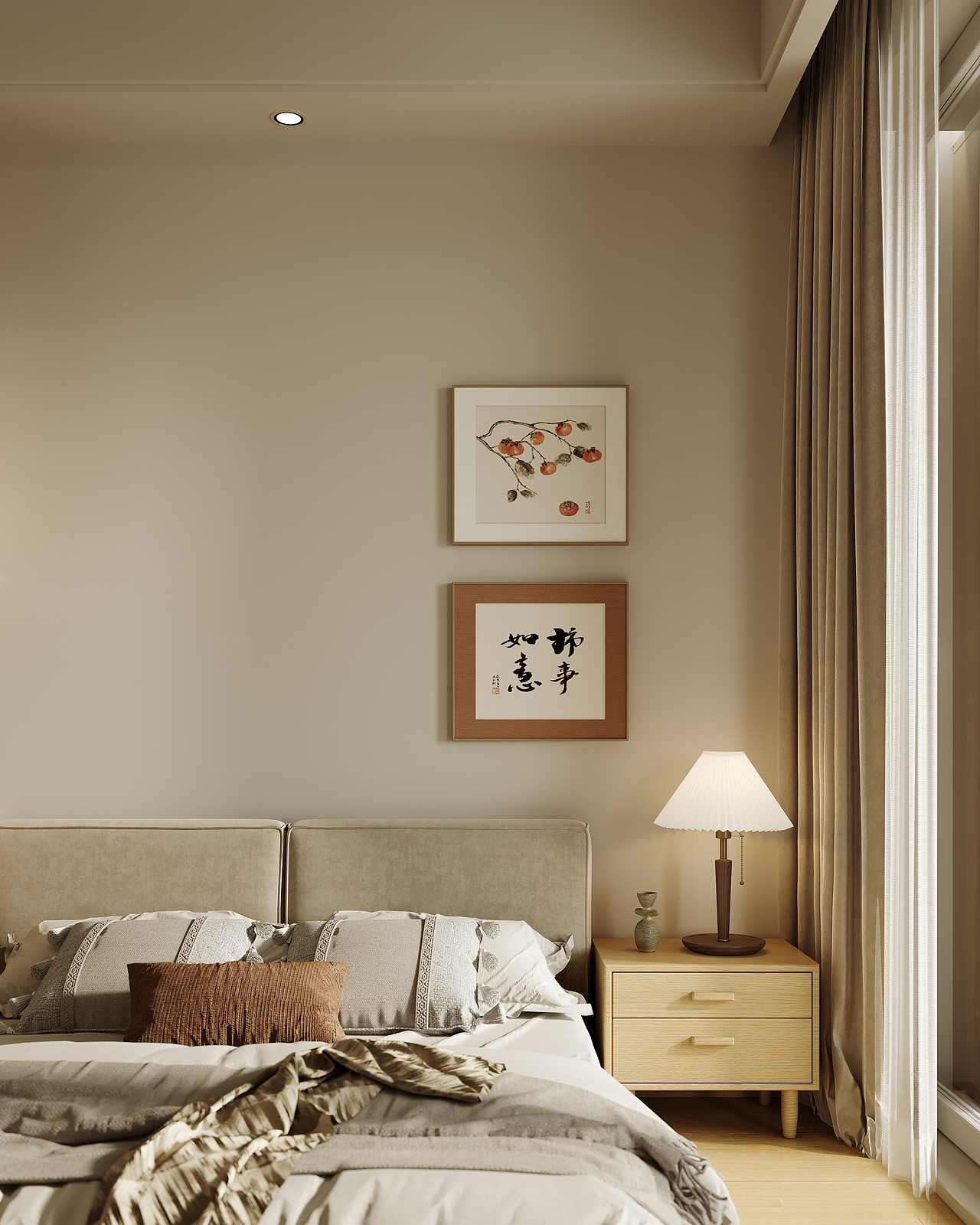 奶油侘寂原木风格小家装（图ZMzI2MDUzMjI0） - 家装设计 - 站酷设计师Z59730280原创素材 - 站酷ZCOOL