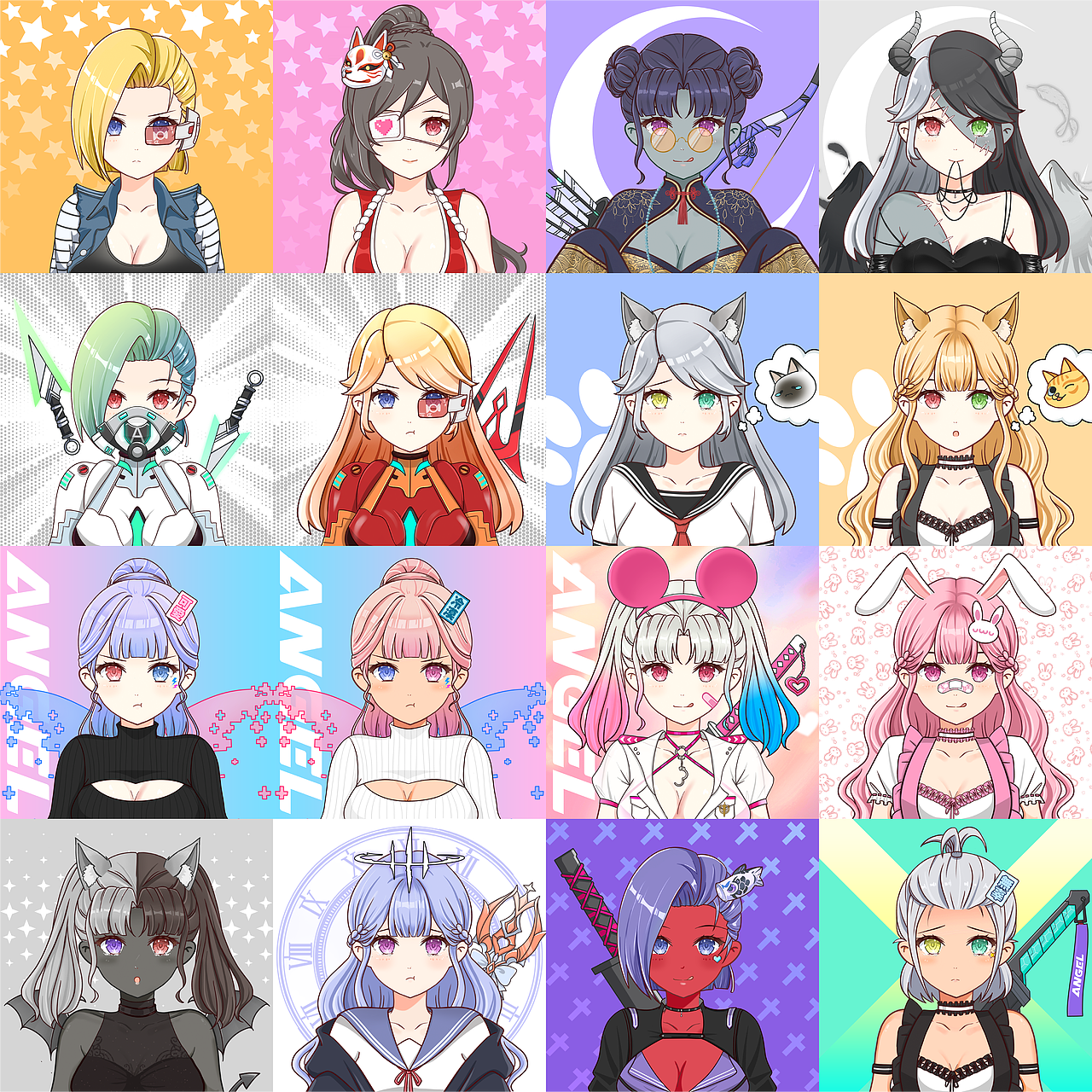 ANGEL NFT © 品牌VI设计&PFP美术全案