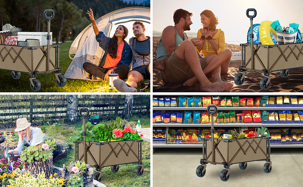 棕色小拖车-亚马逊