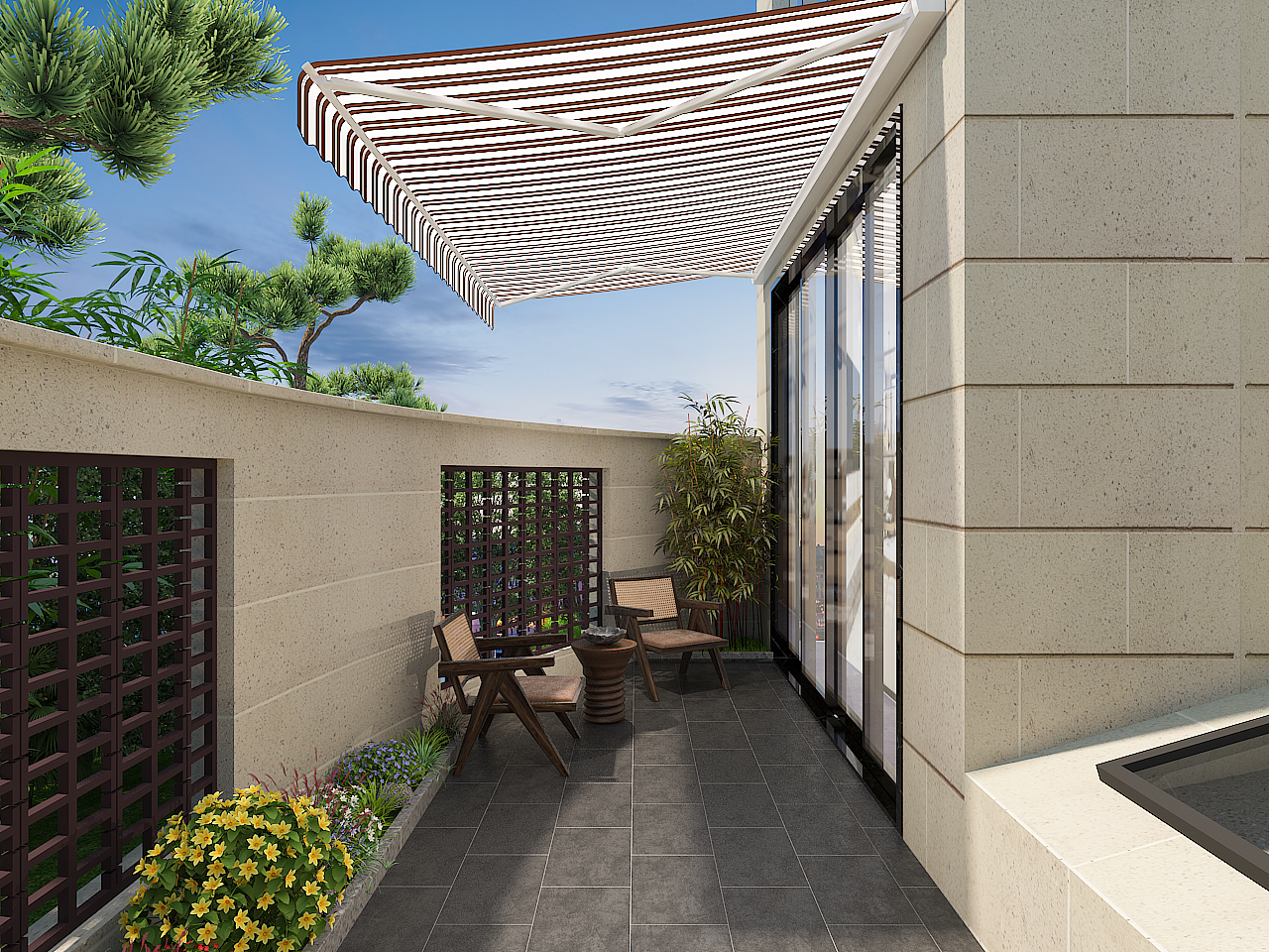 别墅,小花园设计