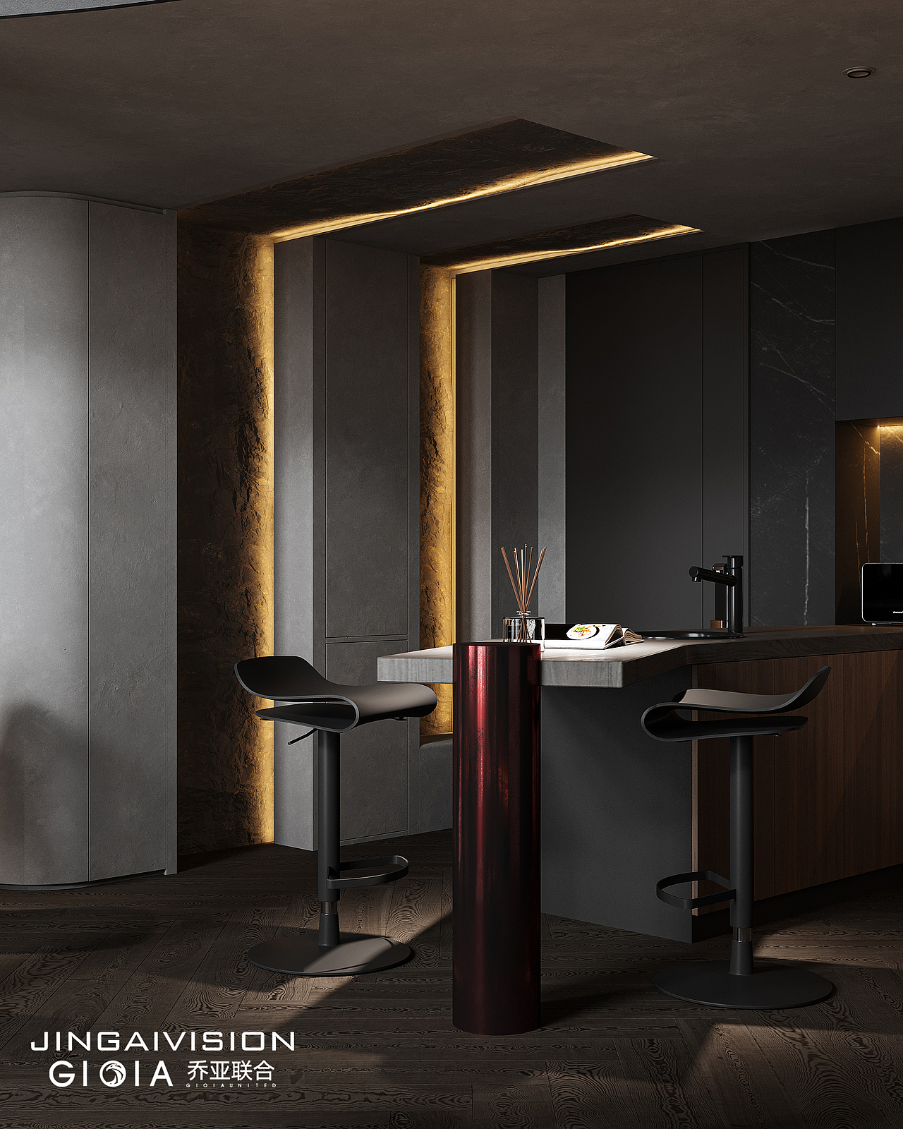 金该 | 暗黑系新作（图ZMjk2ODg3MzE2） - 家装设计 - 站酷设计师金该画图壹哥原创素材 - 站酷ZCOOL