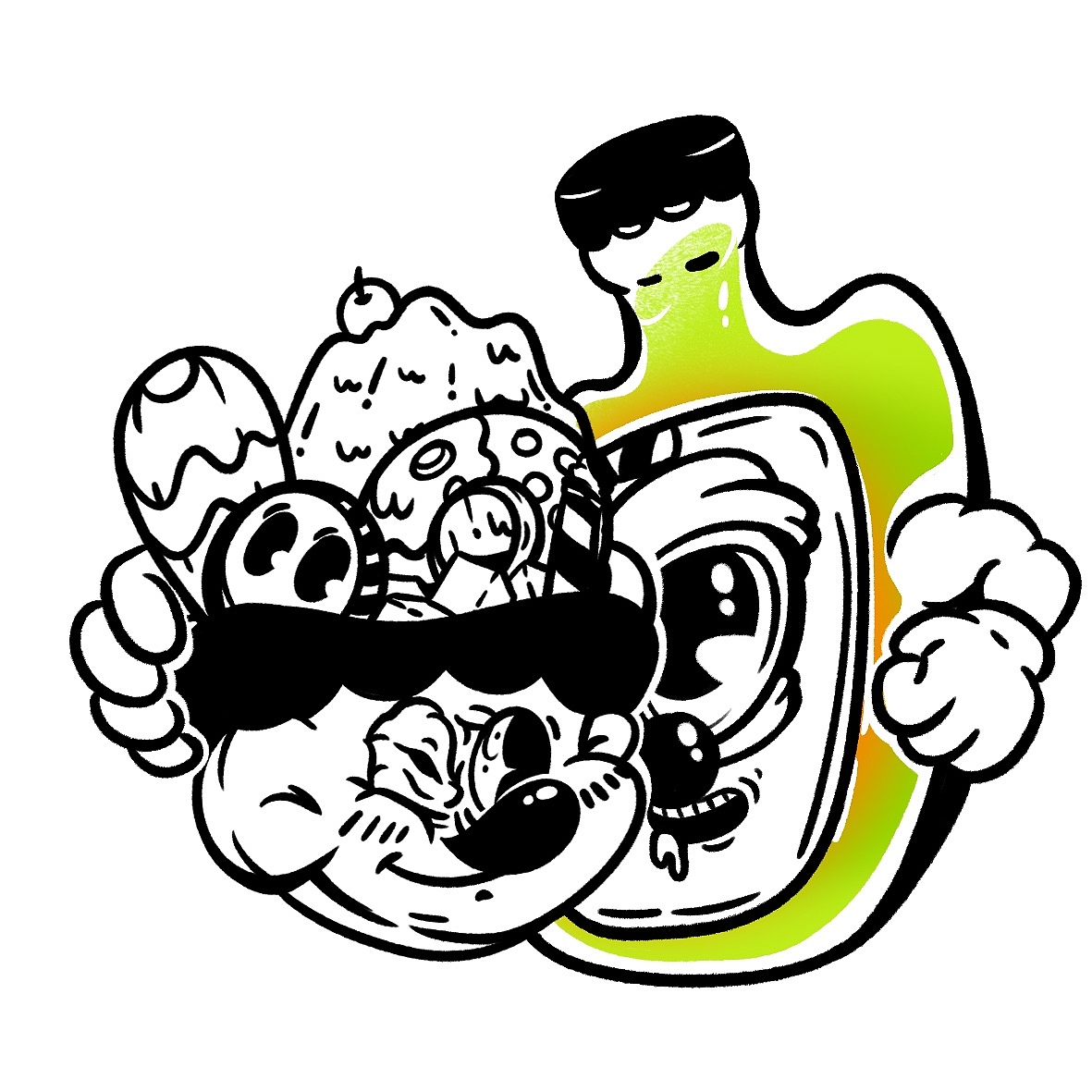 原创创意插画系列 | 随性涂鸦涂鸦各位可爱