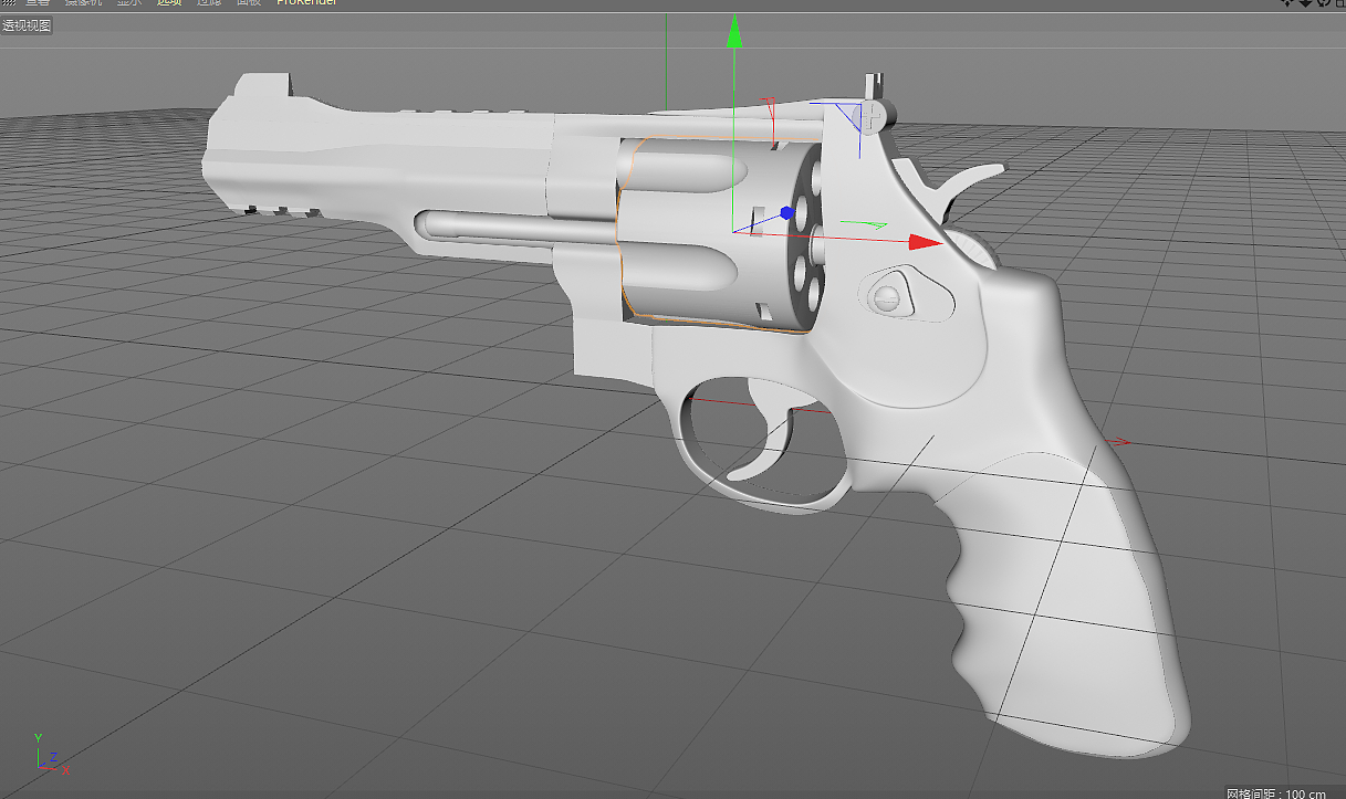 C4D-R8左轮手枪建模渲染—— R8一响爹妈白养（图ZMzMzODk4ODQ0） - 产品 - 站酷设计师务檀原创素材 - 站酷ZCOOL