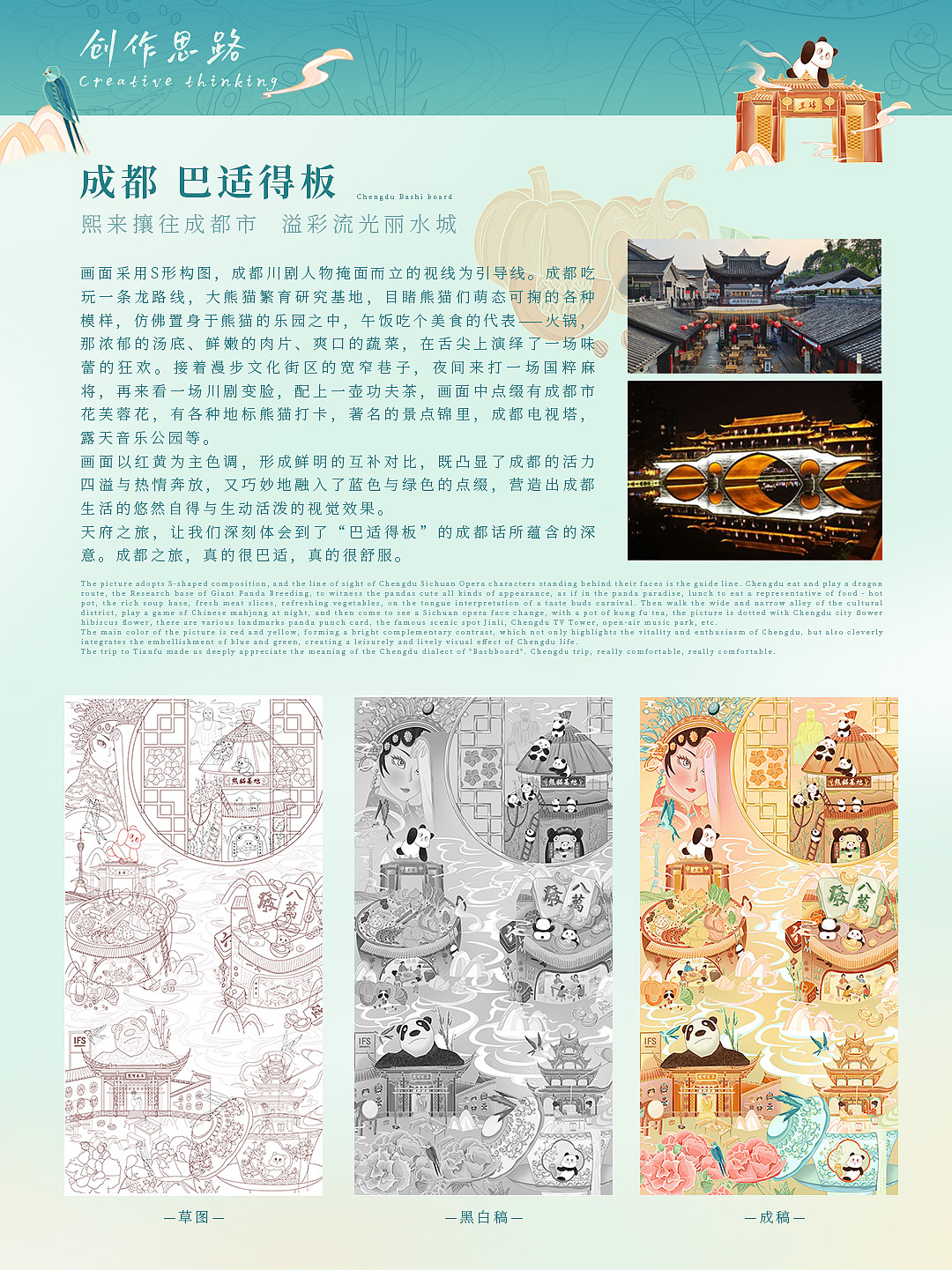 巴适得板 | 成都城市主题插画系列 | 原创插画