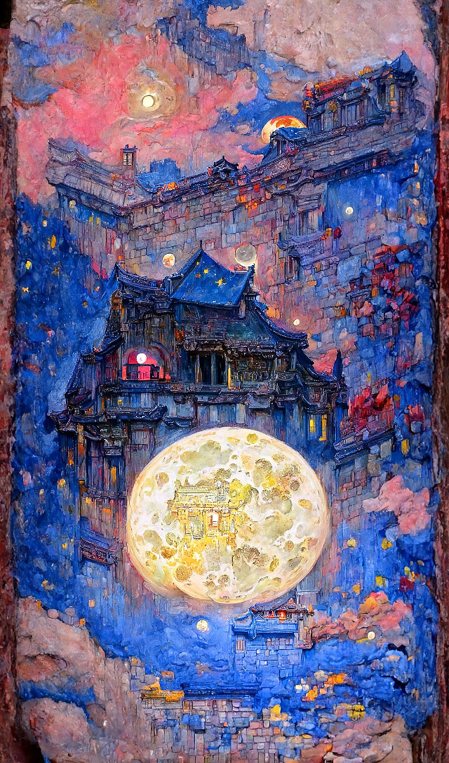 AI绘画档案馆｜贺中秋•第一弹（图ZMzE3MDYyNDEy） - 创作习作 - 站酷设计师PPP的杂货铺原创素材 - 站酷ZCOOL