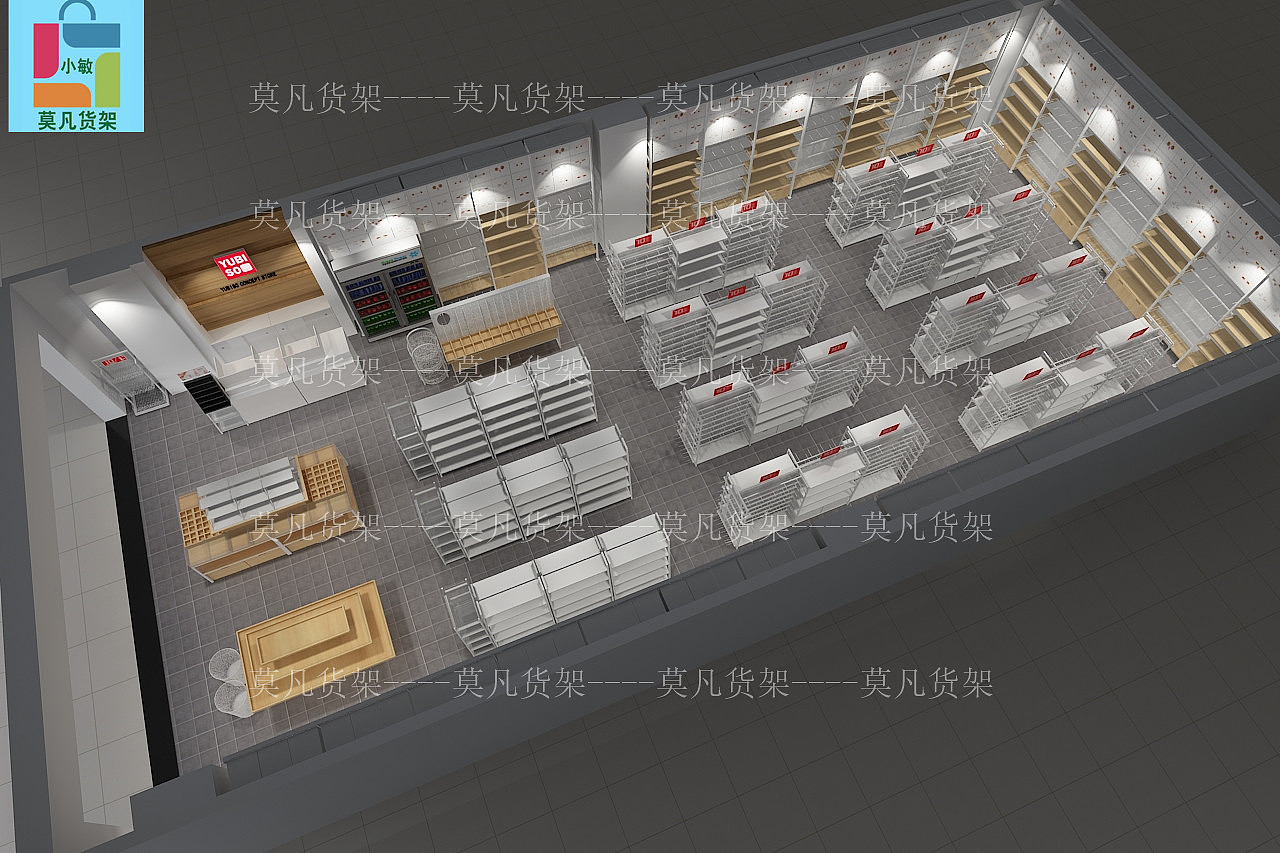 名创优品饰品货架不同组合重构空间布局设计满足年轻人