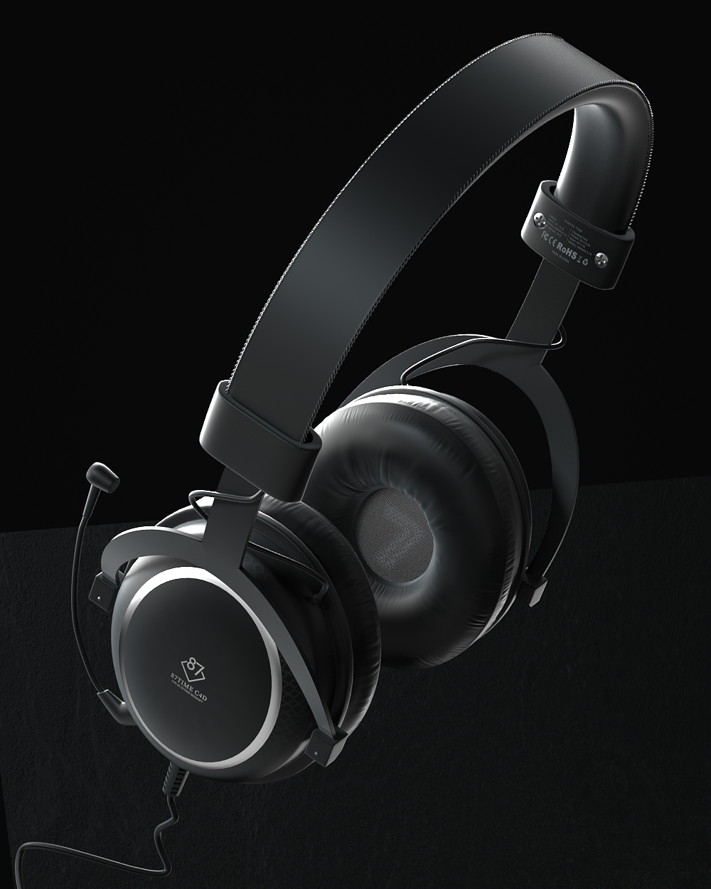 耳机三维产品Octane渲染