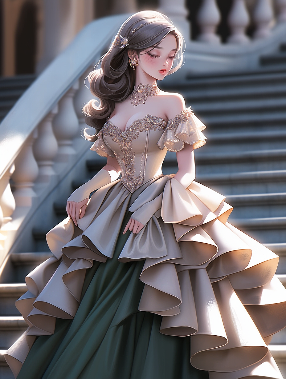 【AI探索】华丽的礼服系列（14）