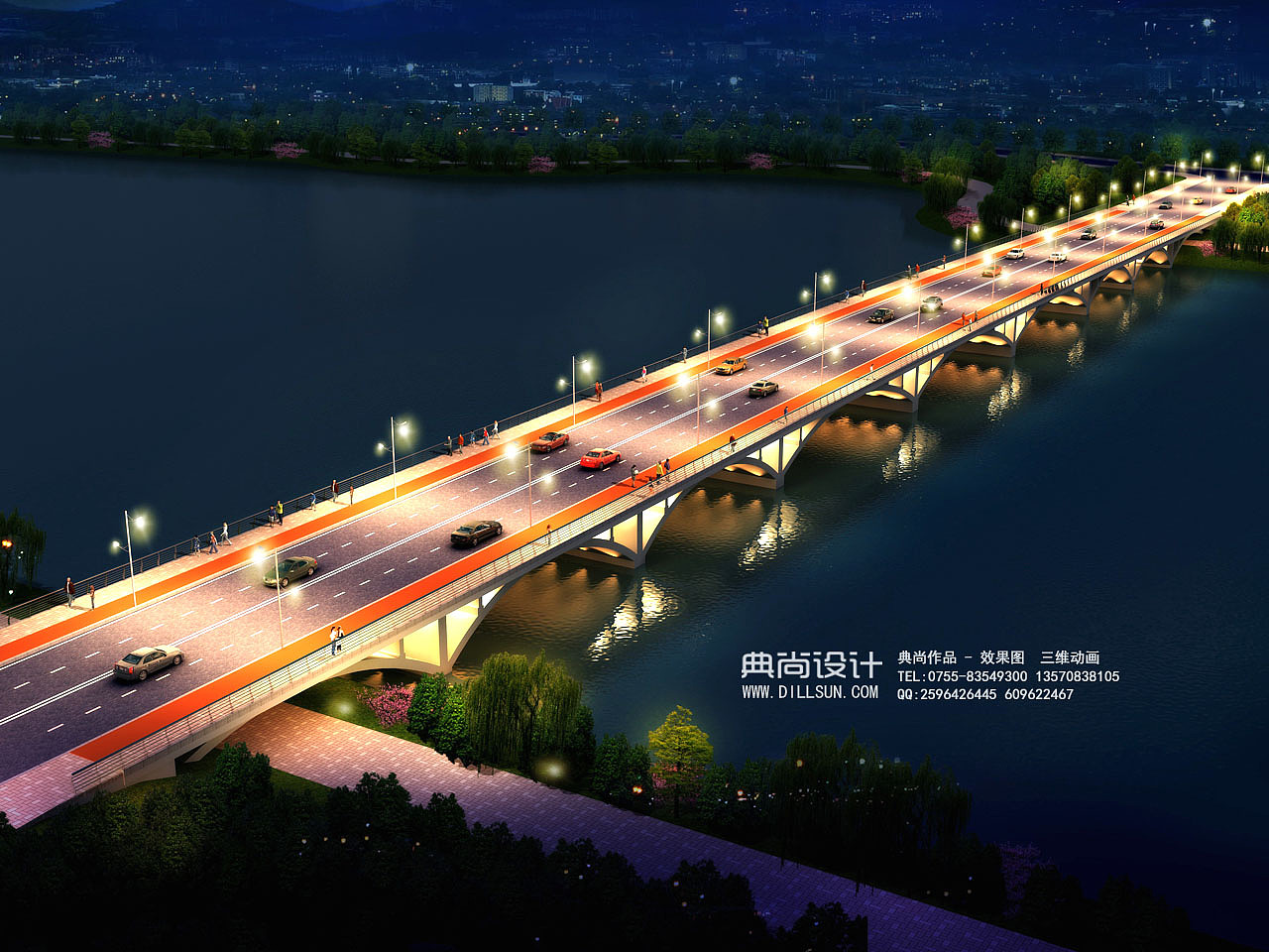 桥梁设计效果图 3