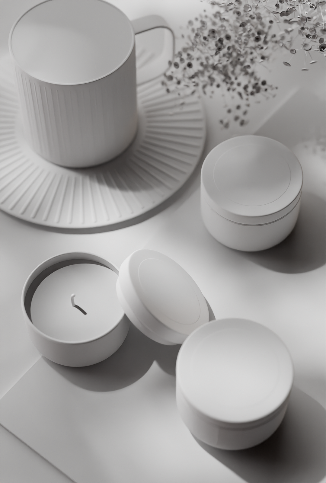 blender香薰蜡烛建模渲染