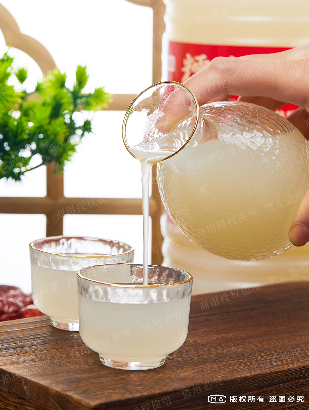 糯米酒拍摄|美食拍摄|酒品摄影图