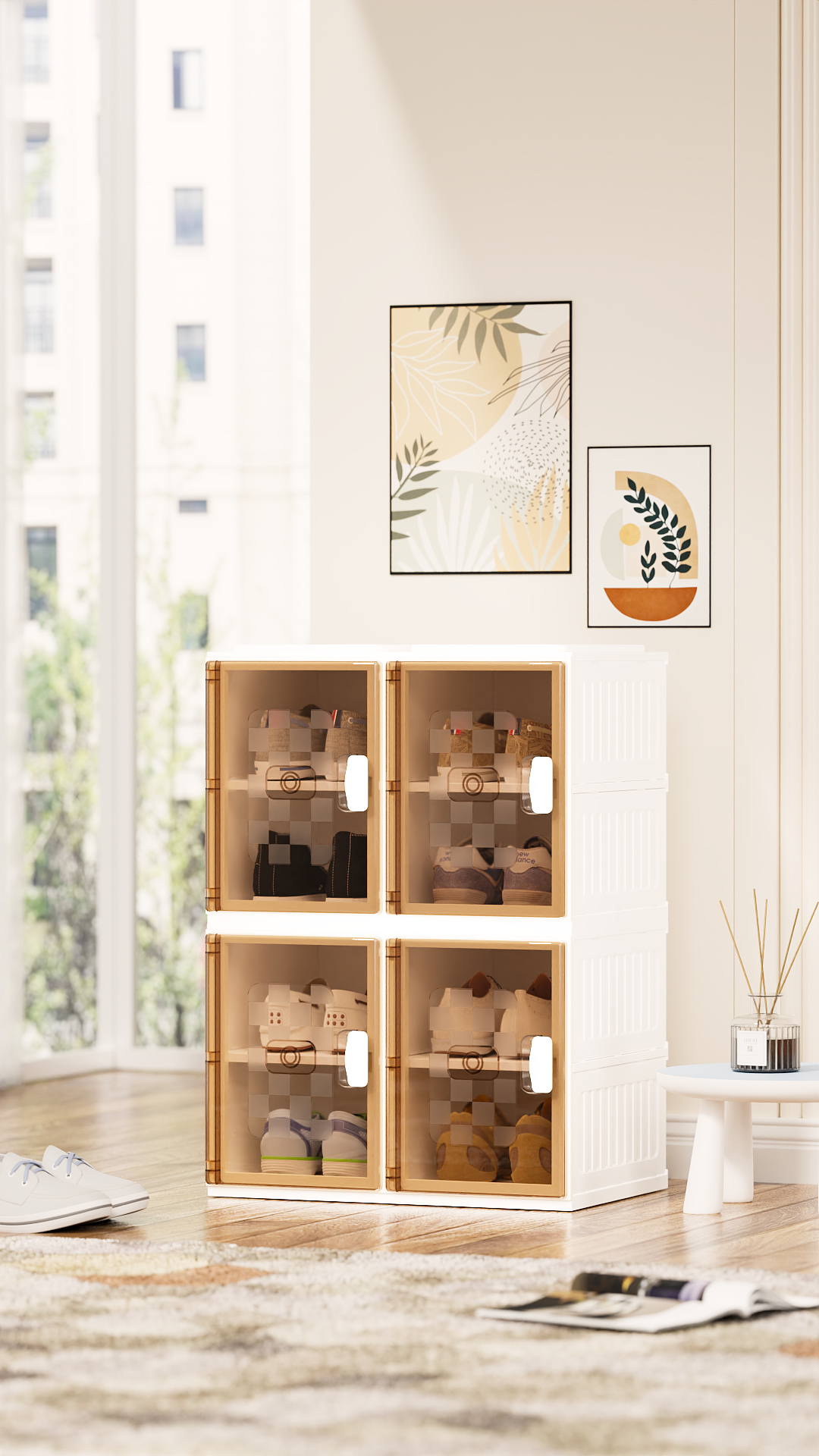 置物架-鞋架-建模渲染（图ZMzQzMjk3NDg0） - 产品 - 站酷设计师BuluGuluWater原创素材 - 站酷ZCOOL