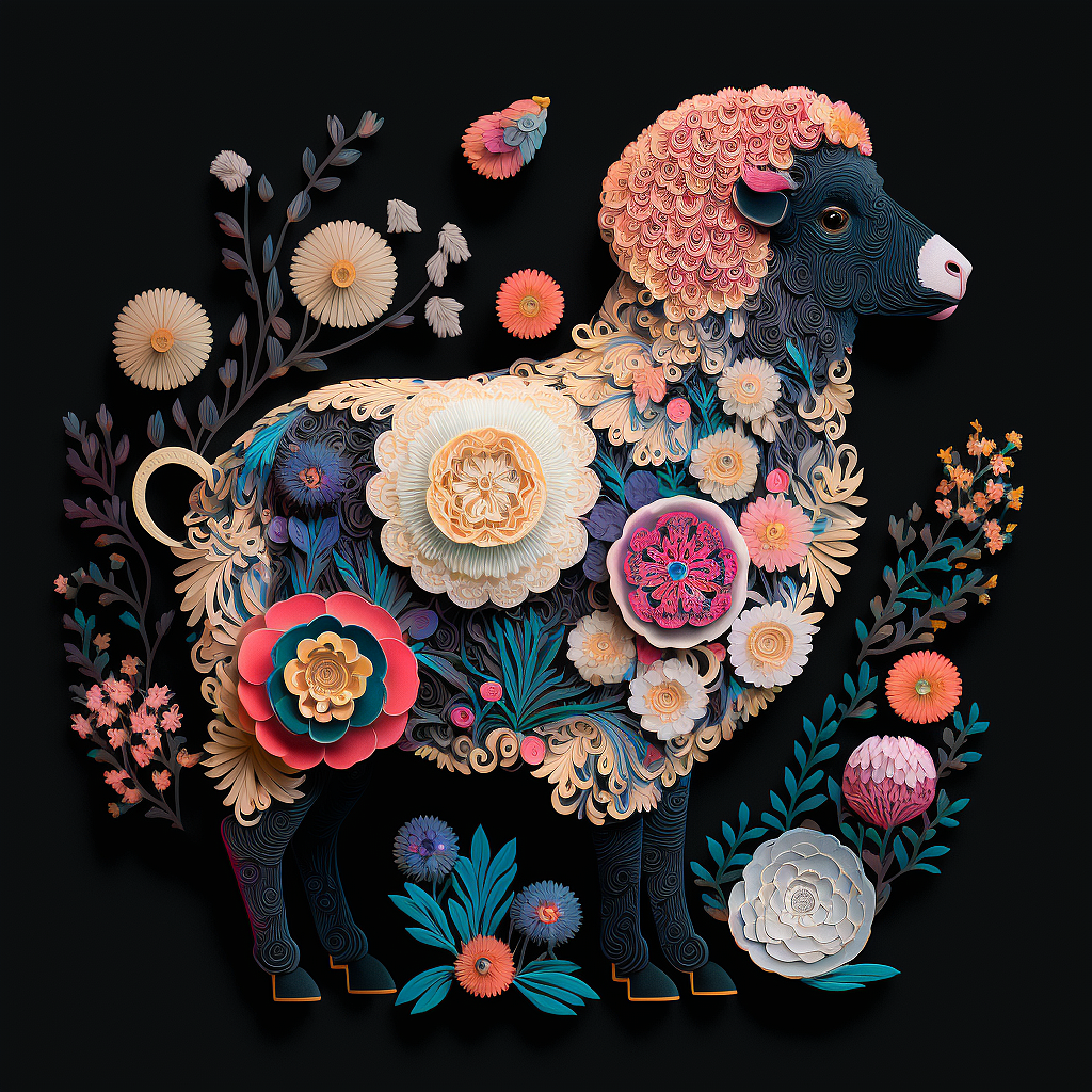 折纸风格的生肖~第三窝！（图ZMzIzOTU0NTky） - AI作品 - 站酷设计师虾画原创素材 - 站酷ZCOOL