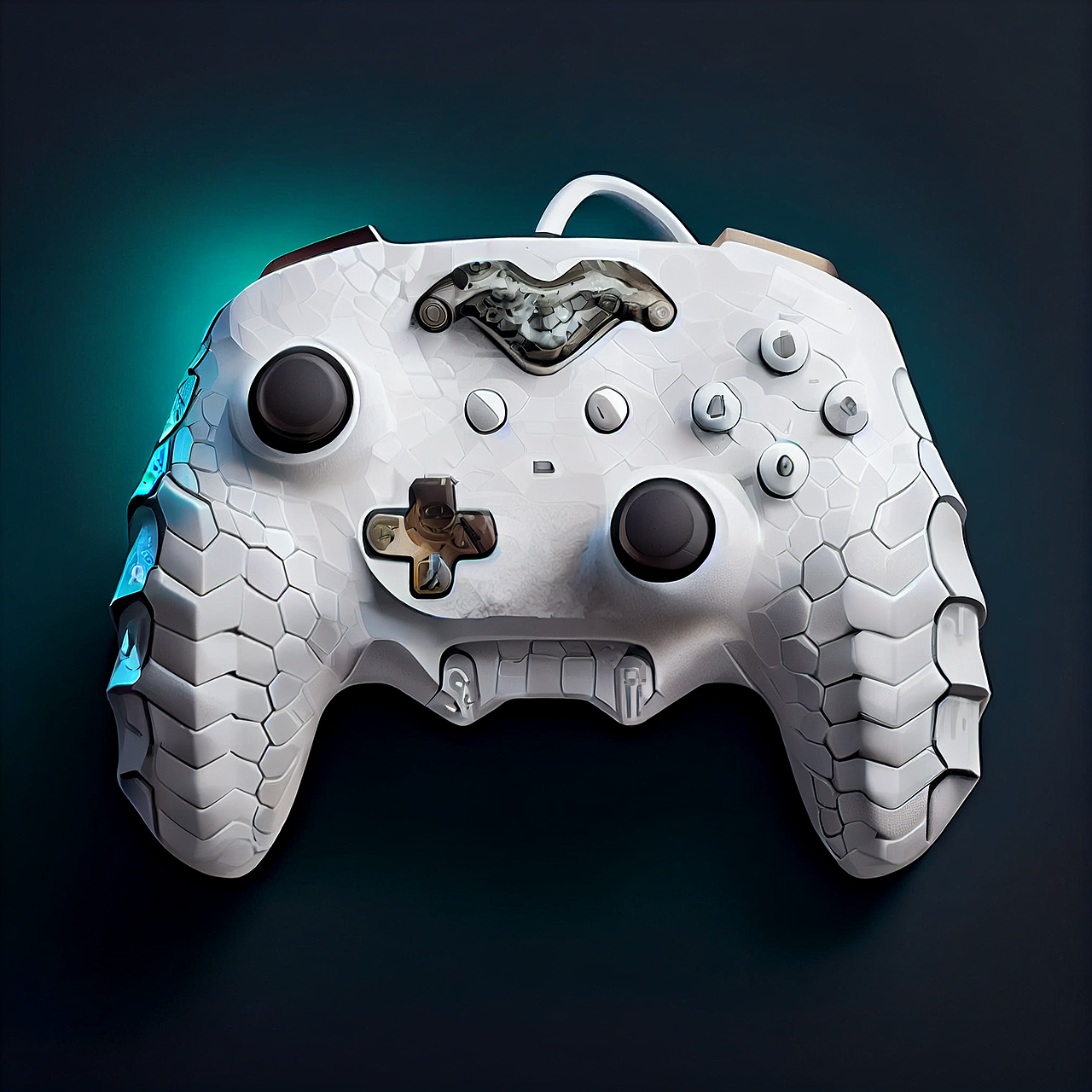 AI美术作品/白蛇 游戏三件套 键盘鼠标手柄