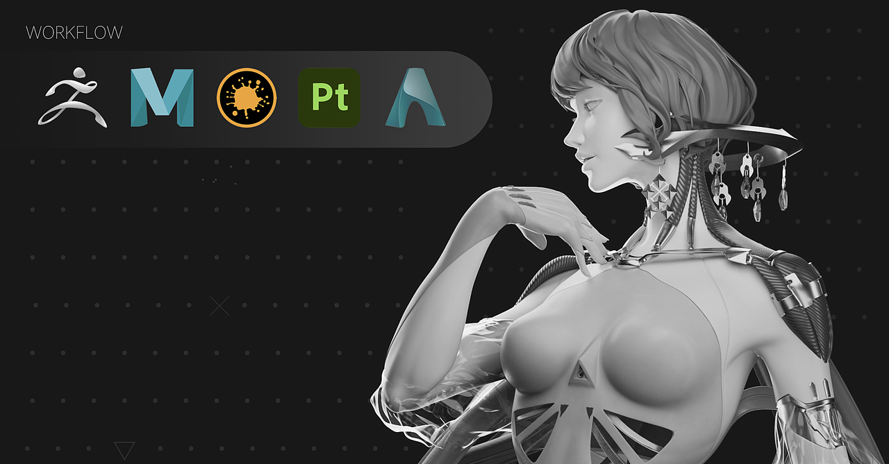 数字角色 / Cephalopod Androi（图ZMzAxNjUyNjgw） - 人物/生物 - 站酷设计师StudioFoldin折叠原创素材 - 站酷ZCOOL