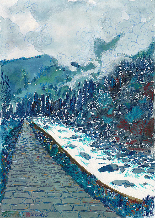 四川行手绘儿童插画（图ZMzM5ODk4NjA4） - 儿童插画 - 站酷设计师小窗猫记原创素材 - 站酷ZCOOL