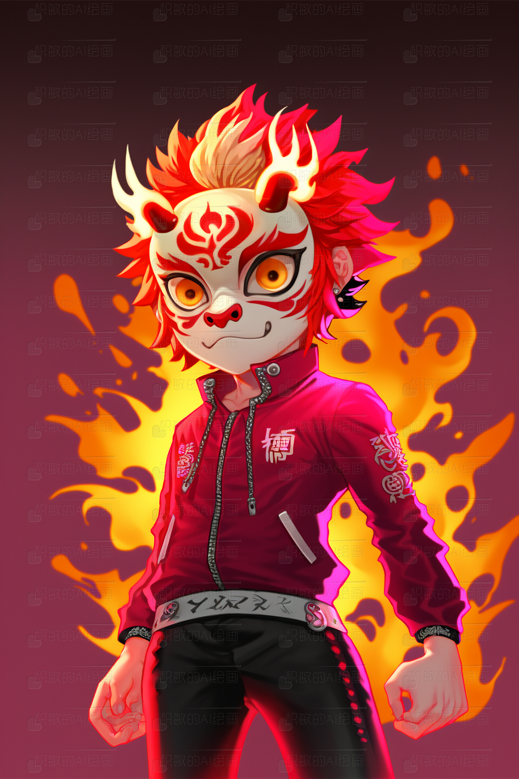 国潮人物设定（图ZMzI5OTIxNTQ0） - AI作品 - 站酷设计师积敏的AI绘画原创素材 - 站酷ZCOOL