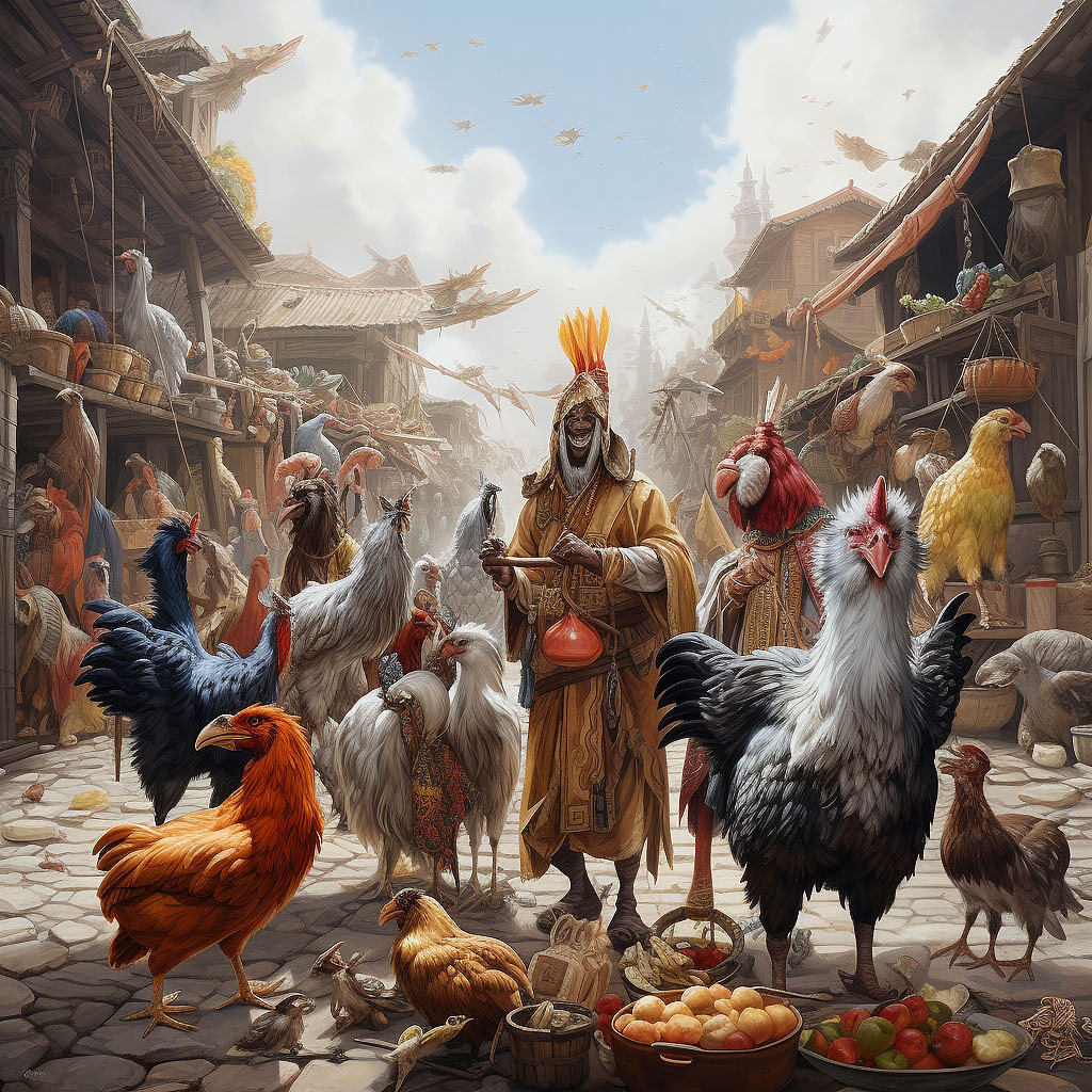 AI生成《罗刹海市》众生相