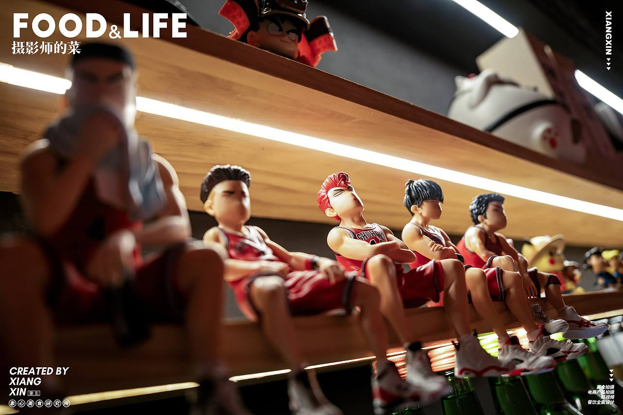 美食烤肉摄影中式烤肉日式烤肉黑暗烤肉都拍了就完整了