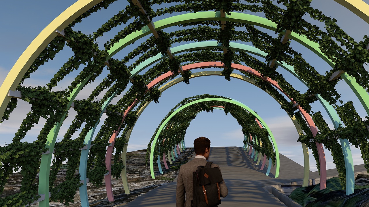 百里荒康养小镇景观标识和时光隧道（图ZMzQxMjY2MDcy） - 场景 - 站酷设计师宜昌阿东原创素材 - 站酷ZCOOL