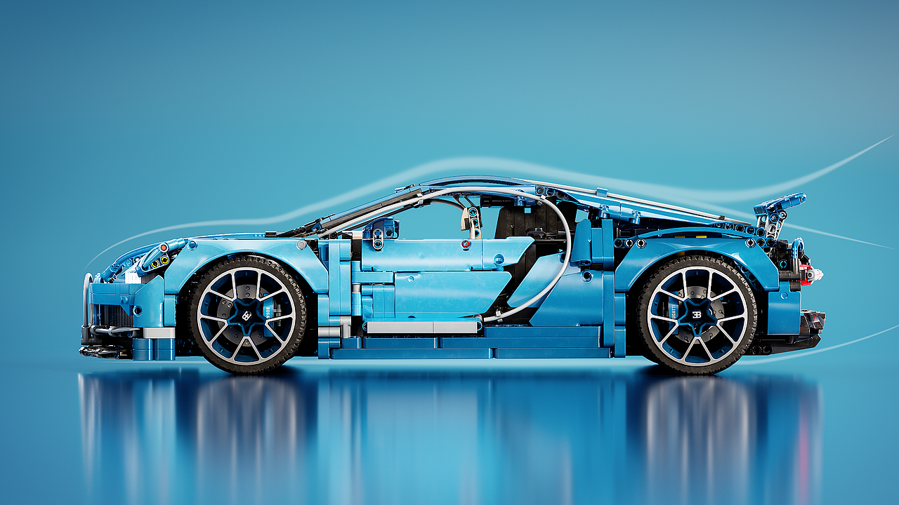 布加迪积木渲染