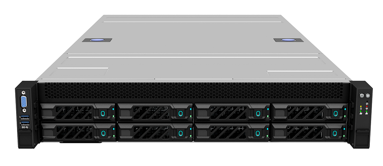 服务器机箱(单品渲染+导轨3d视频安装+场景)