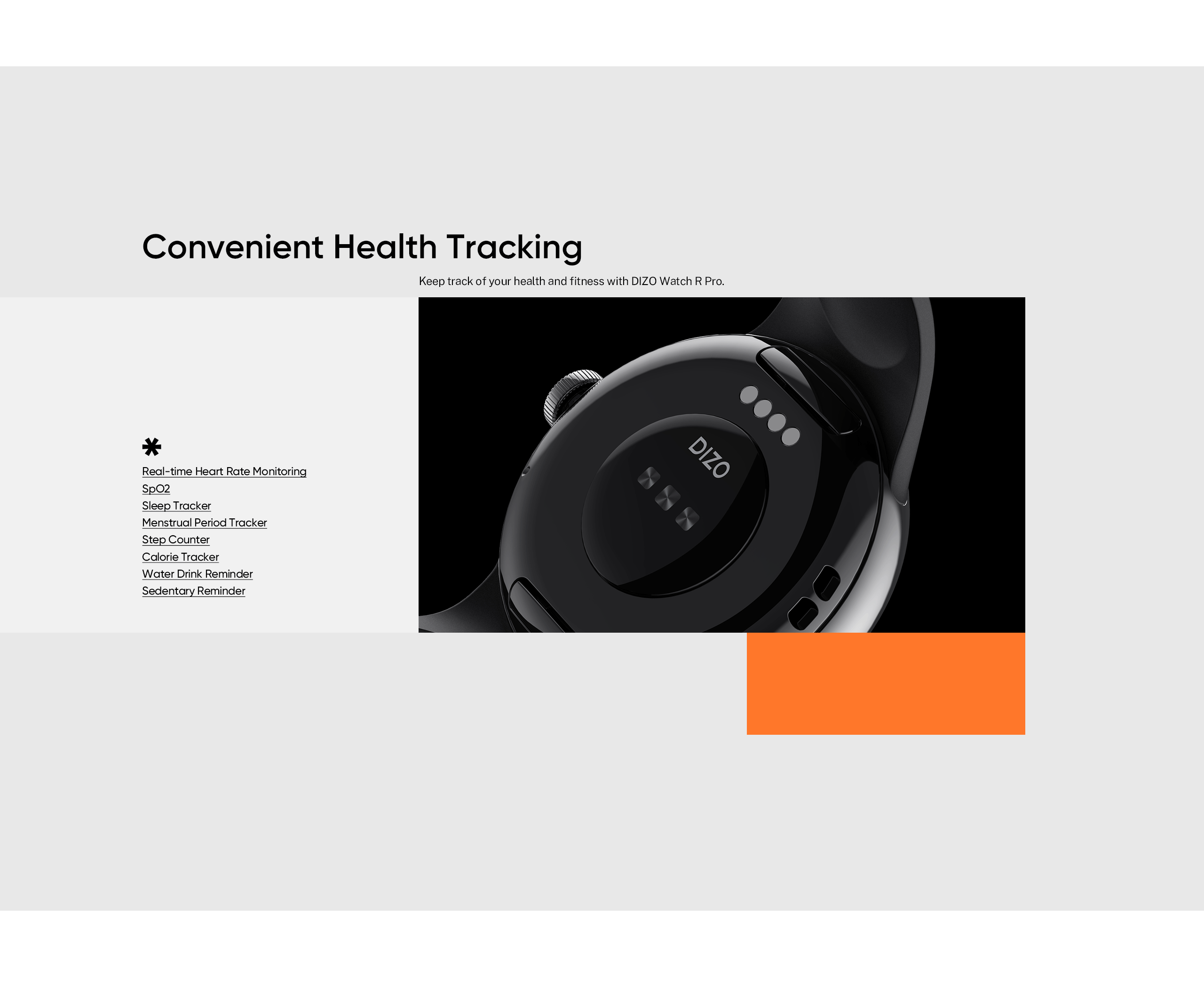 DIZO Watch R Pro 智能手表产品站设计（图ZMzI3ODQ0MTE2） - 企业官网 - 站酷设计师痞子莱原创素材 - 站酷ZCOOL