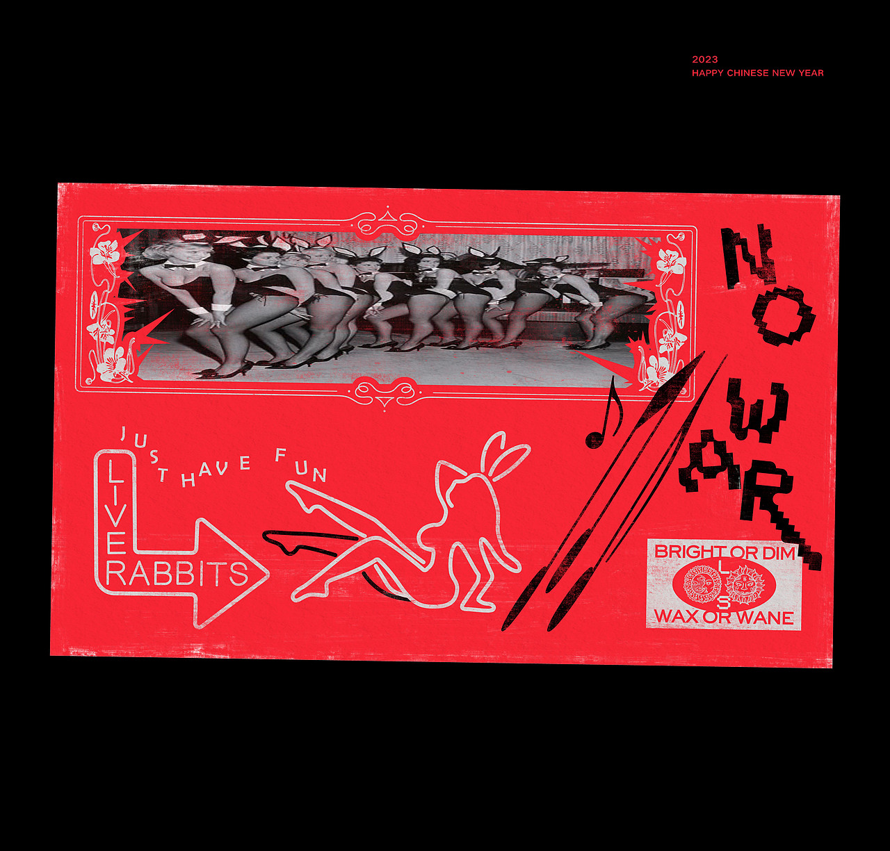 #賀歲#兔年# 2023主題海報&插畫設計（圖ZMzI4MjIyNzI0） - 宣傳物料 - 站酷設計師L_JF原創(chuàng)素材 - 站酷ZCOOL