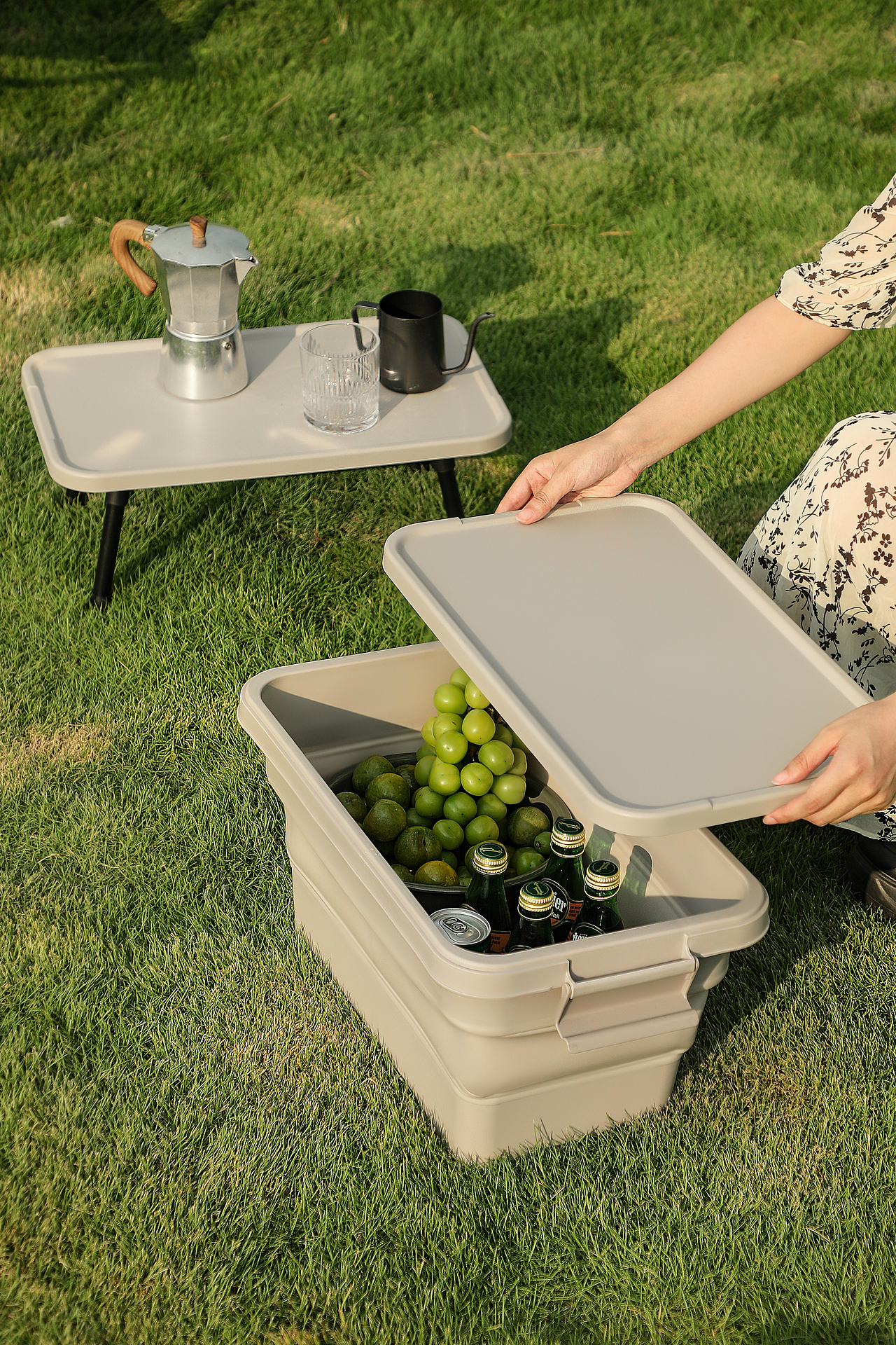 户外野营折叠收纳拍摄