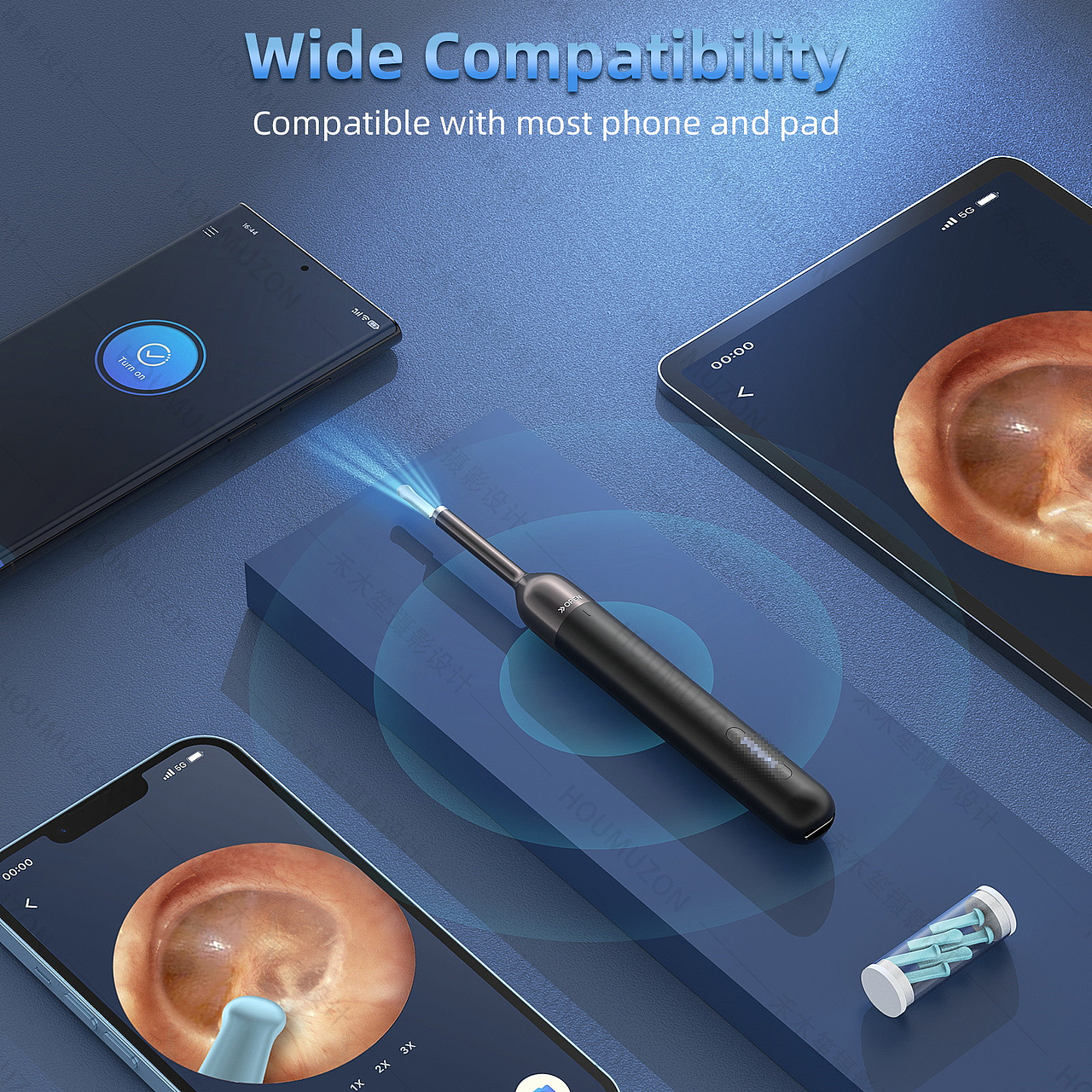 建模渲染 耳镜图片 亚马逊产品