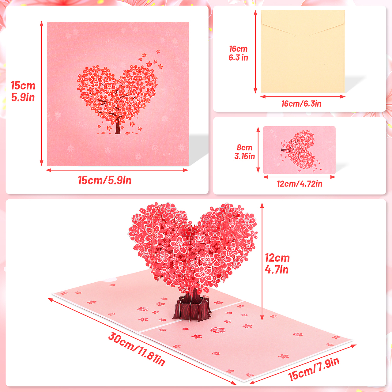 亚马逊主图设计-贺卡合集-情人节-感恩节-母亲节产品