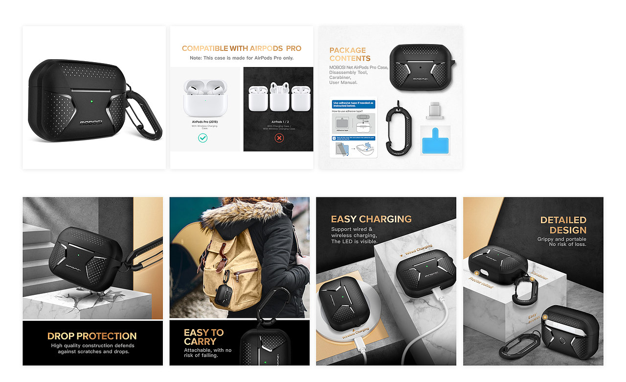 3c数码详情页/亚马逊/电商/苹果airpod pro耳机套