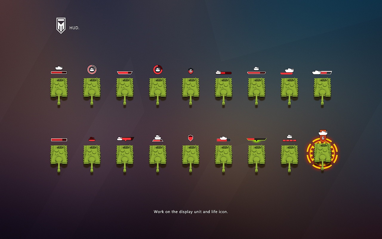 MERCENARIES concept mobile game - interface, logo