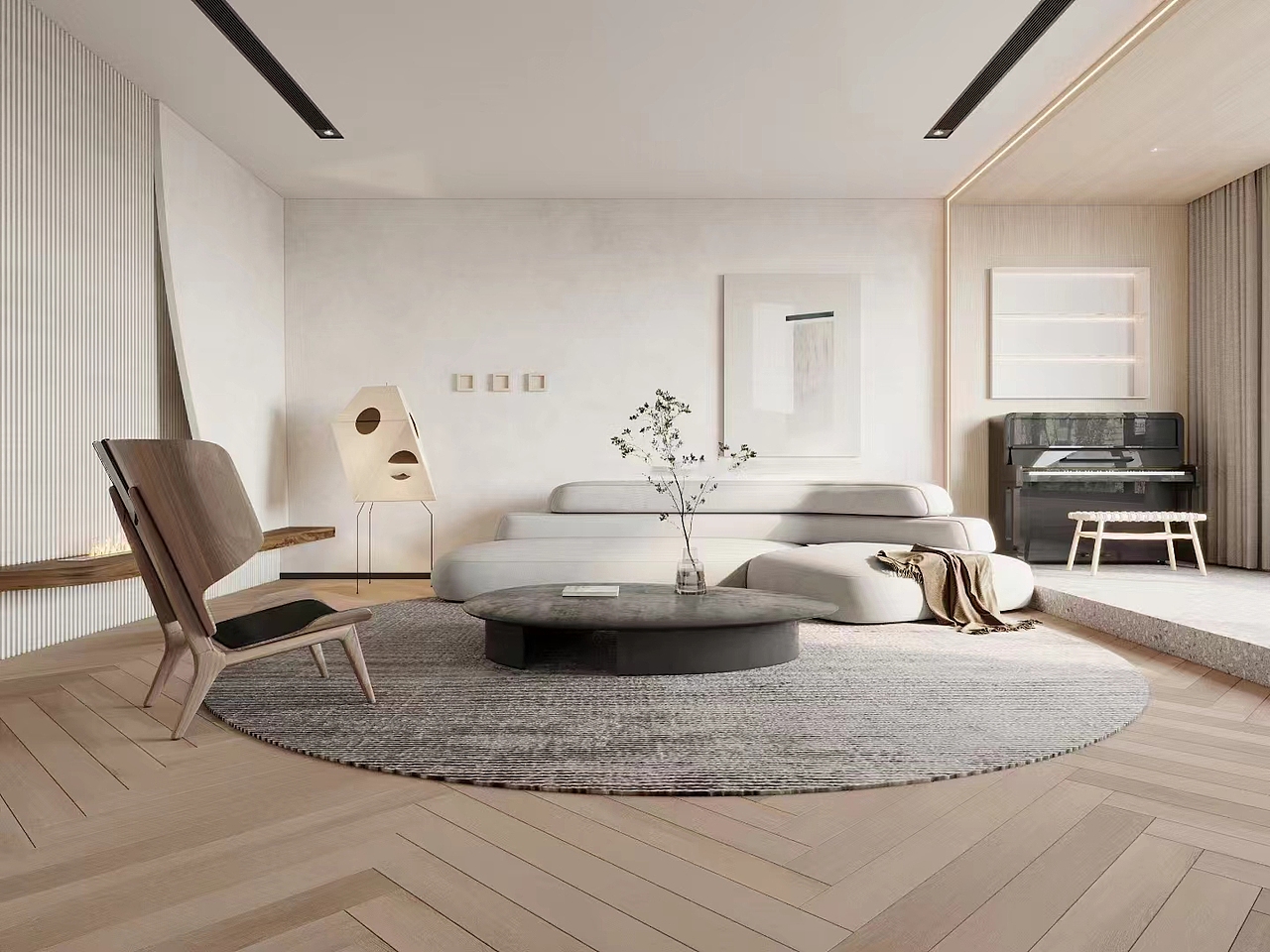 奶油风设计，以偏低饱和度的同色系色彩相互搭配（图ZMzY3MDc5Mjk2） - 家装设计 - 站酷设计师周周周周靖琪原创素材 - 站酷ZCOOL