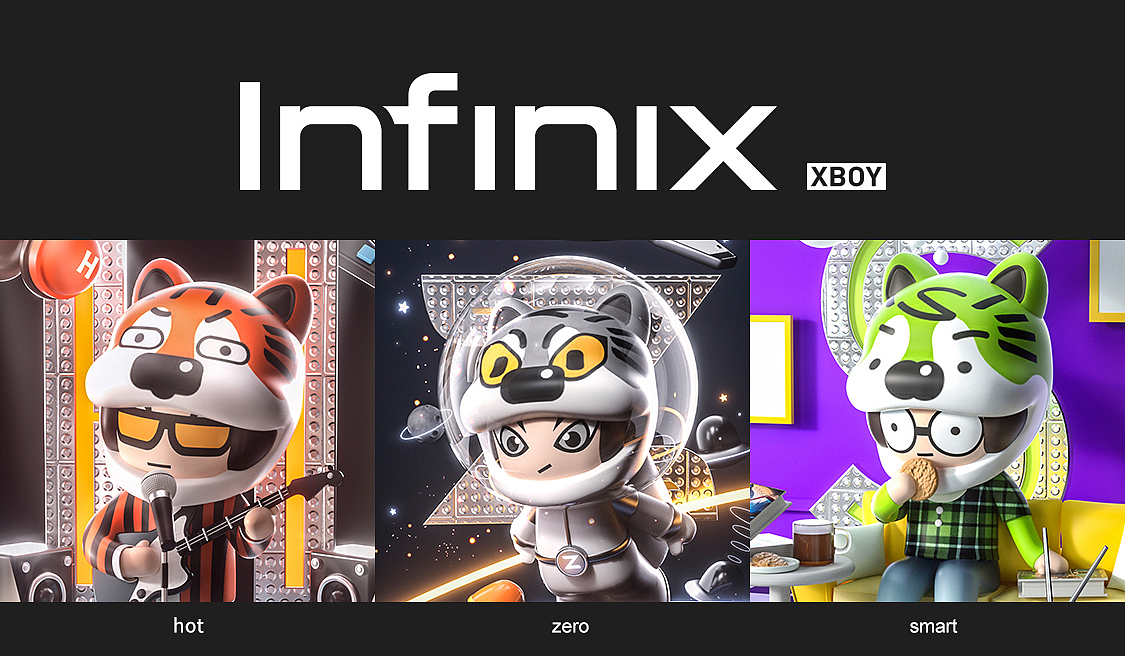 INFINIX . X-BOY小闹虎潮玩(图ZMzI3NTMzNjU2) - 人物/生物 - 站酷设计师Sherry雪梨梨原创素材 - 站酷ZCOOL