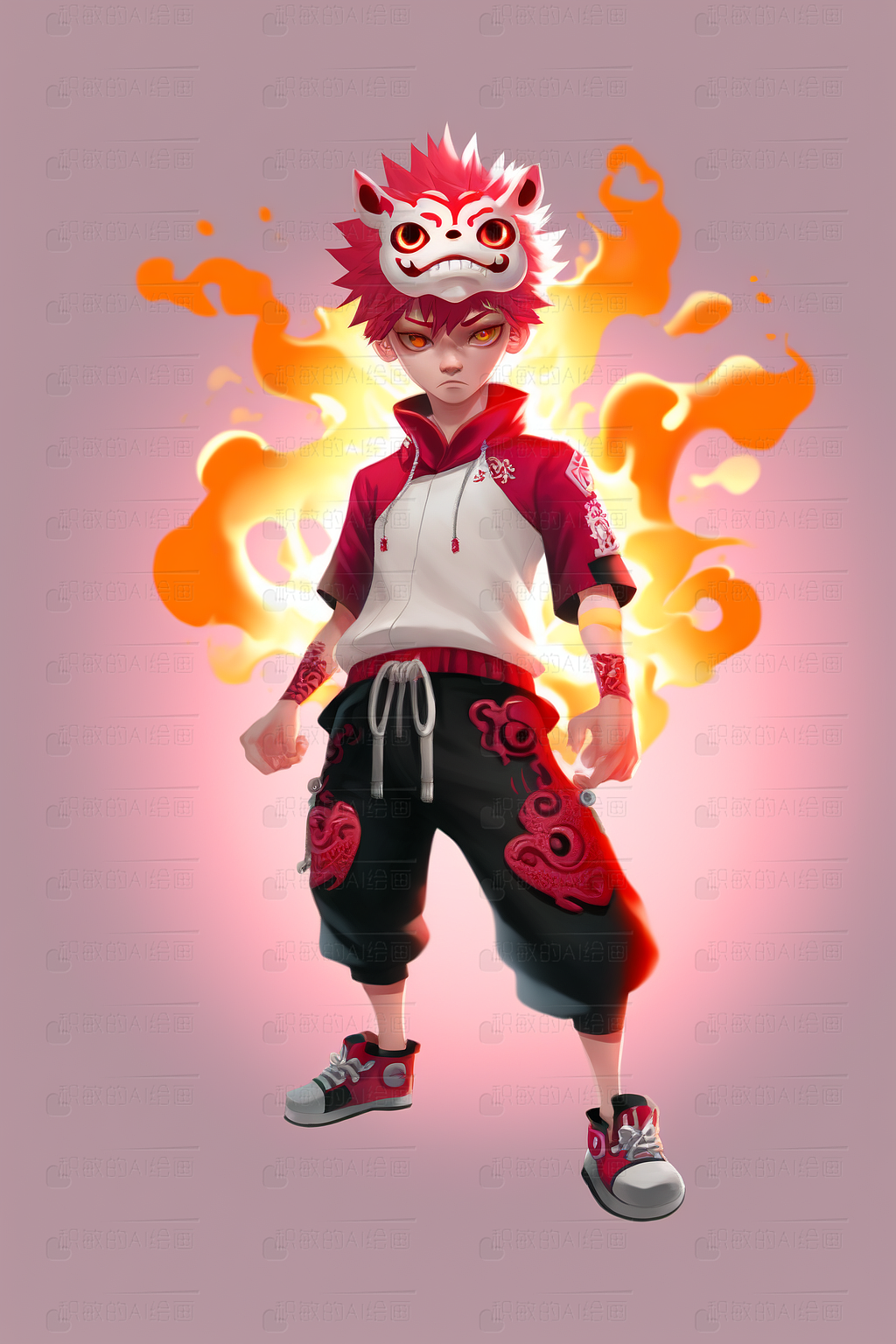 国潮人物设定（图ZMzI5OTIxNTU2） - AI作品 - 站酷设计师积敏的AI绘画原创素材 - 站酷ZCOOL