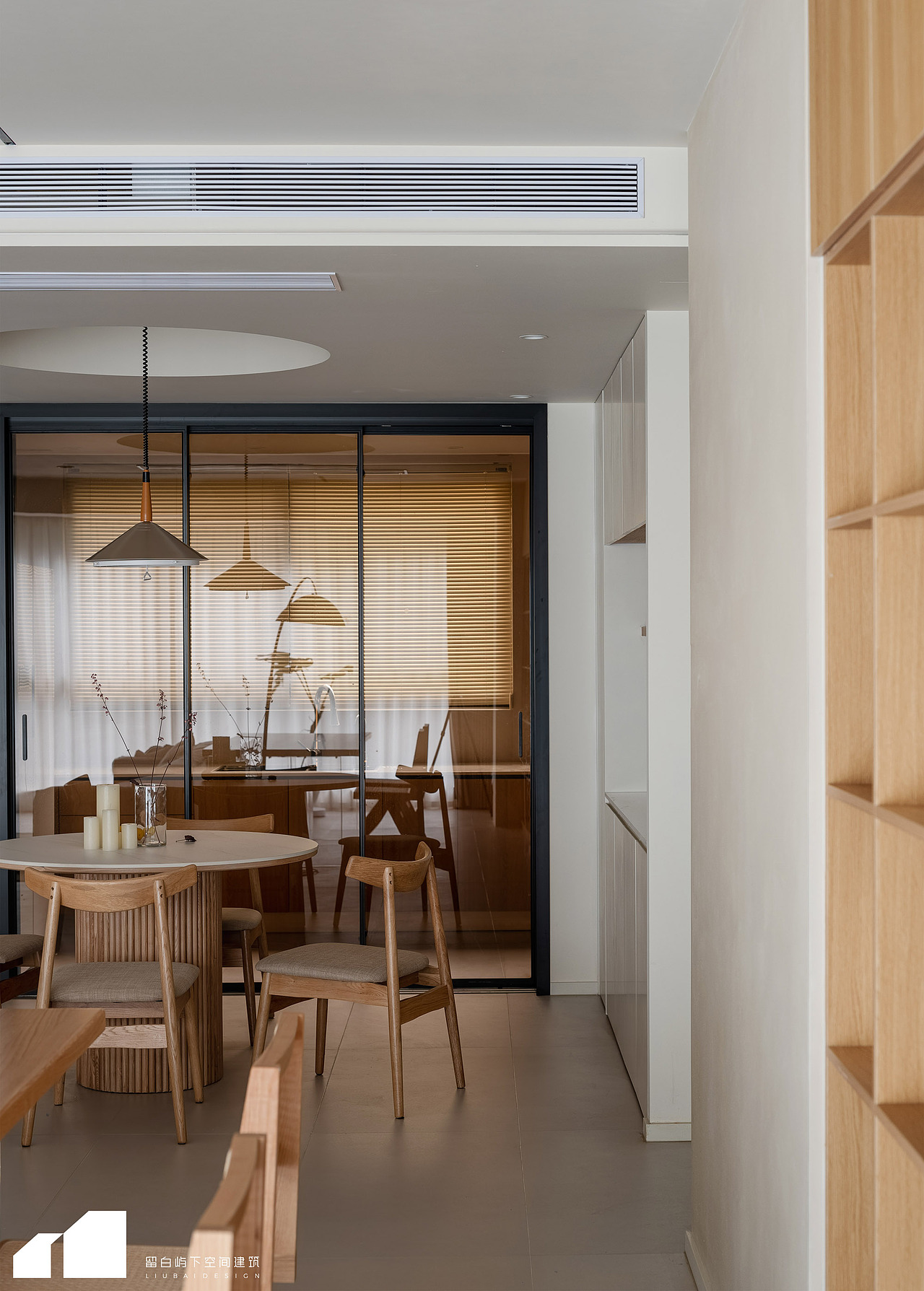 留白·私宅 ｜聆雨｜温润自然现代原木风（图ZMzQxMTk4OTY0） - 家装设计 - 站酷设计师留白屿下空间建筑原创素材 - 站酷ZCOOL