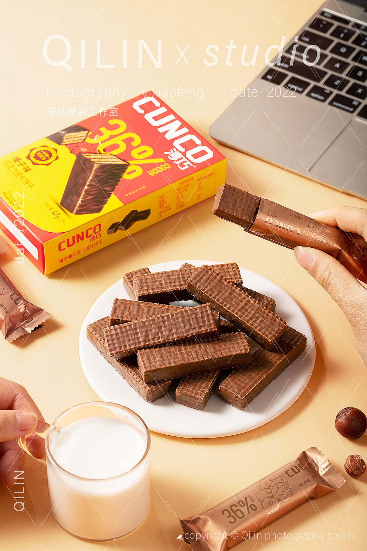 椰汁啵啵 青梅酒 手抓饼 巧克力饼干 盐焗鸡腿 罐头（图ZMzM4MTU1ODAw） - 美食摄影 - 站酷设计师琦林摄影原创素材 - 站酷ZCOOL