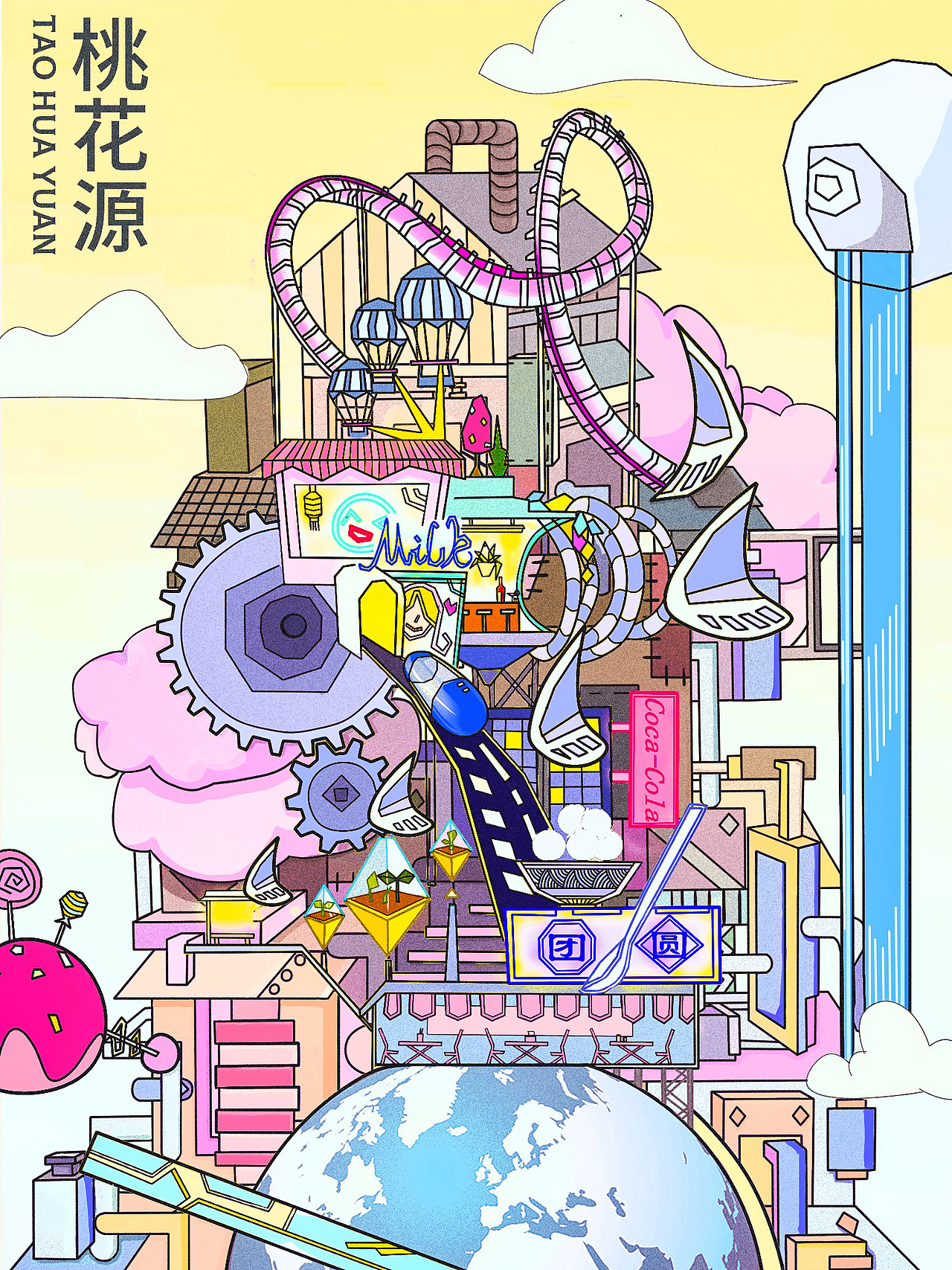 《桃花源》
在未来,人们实现了大同社会,做到了 “老有所依,幼有所养”。所有的生产等劳动都交由机器人代替,人类彻底解放双手,机器人融入到了人类社会当中,只需在家编写程序就能维持生计。生活变得简单,生活压力变小,人们开始追求更高层次的精神生活。在这样的环境下人们对于吃喝玩乐、衣食住行更加的讲究——出门有飞船,吃饭也是分子料理,营养均衡的同时,味道也是一顶一,房子是可以随自己心意改造的可变房,只要在程序模拟器里模拟出自己想要的房子的样子以及内部装修,只需一分钟就能住上自己刚刚设计好的房子,方便且快捷。衣服也是由分子布料做的,可以根据自己的喜好进行改变,不会对人体造成伤害,也不会有过敏反应。人们安居乐业,就如同陶渊明笔下的桃花源一般。<br>作者:王真,邓舒婷,林晨晖,曹铭敏