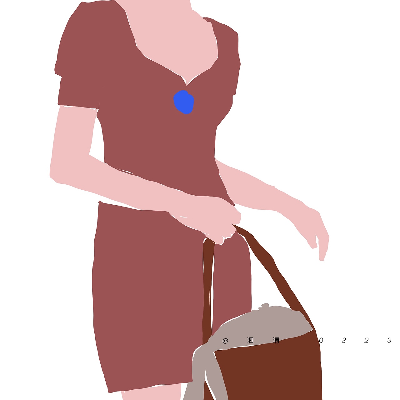 色块人物插画练习