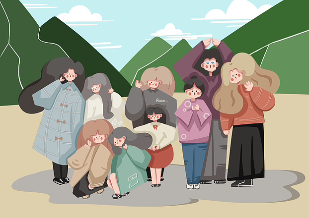 原创人物照片转扁平插画02（图ZMzM4Mzg5NjA4） - 创作习作 - 站酷设计师苏阮泡泡原创素材 - 站酷ZCOOL