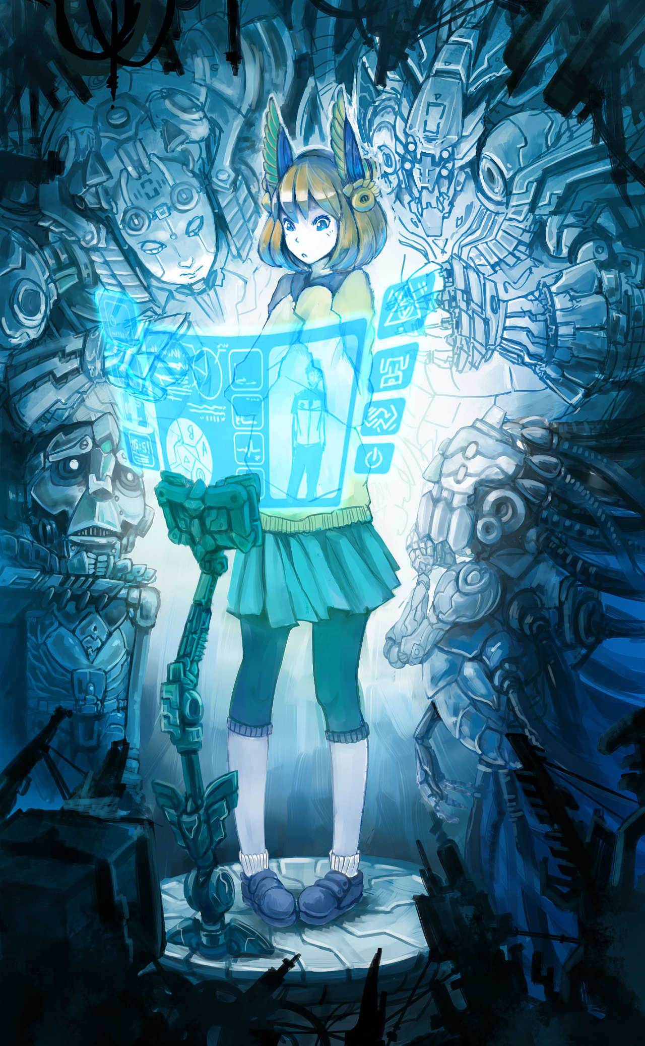 《new boyfriend》日式厚涂风格插画绘画流程