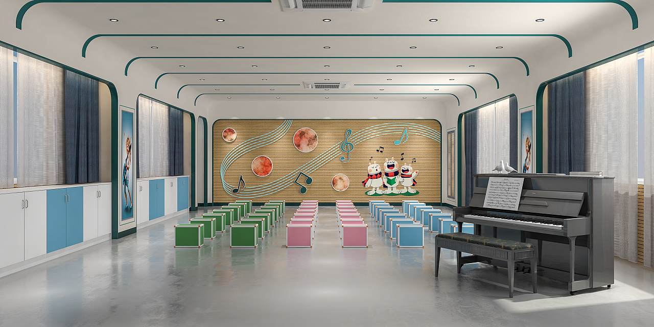 某校音乐室及架空层活动区