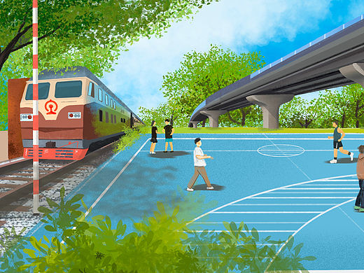 景观设计效果图插画（个人主页-ZNjMxMTgxNDQ=） - 景观设计 - 站酷设计师小也still原创素材 - 站酷ZCOOL