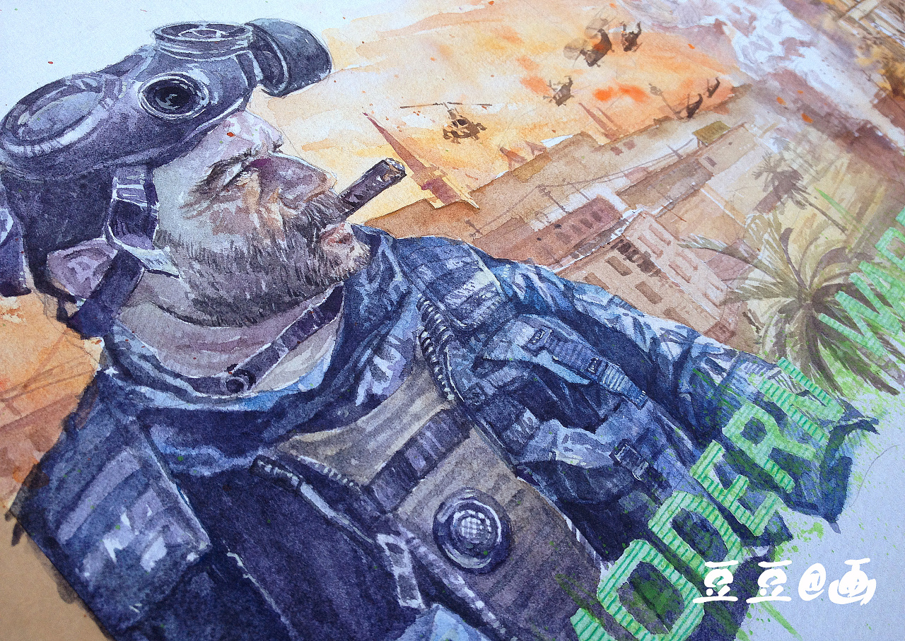 使命召唤mw纪念版手绘|插画|创作习作|豆豆爱瞎画 - 原创作品 - 站酷